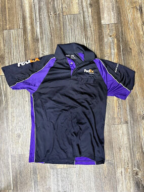 FedEx Ground Official Uniform Polo Shirt by Stan Herman Color Block Polo